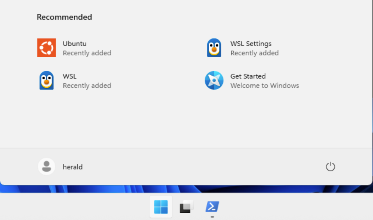 WSL2 Shortcut in Windows Start Menu